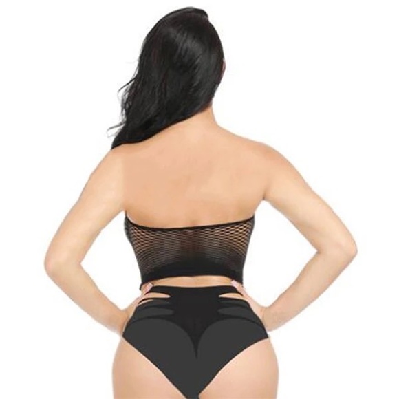 Women Fishnet Hollow Out Backless Lingerie - Picture 5 of 6